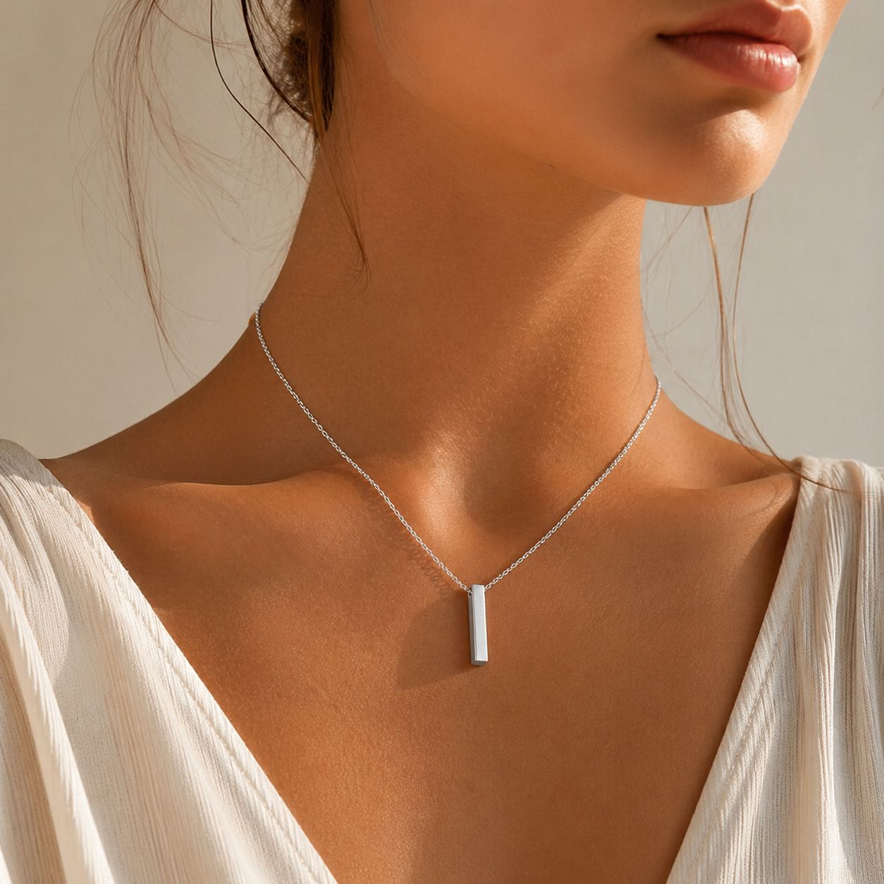 Collar LESTOR en acero 316L sobre modelo