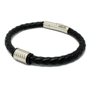 Pulsera Vanguardia acero y piel