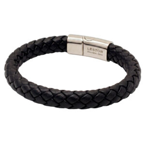 Pulsera Esencia 12*6mm acero y piel