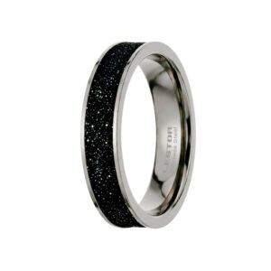 Anillo acero Sparkling Black
