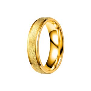 Alianza acero Shiny Gold 4 mm 316L