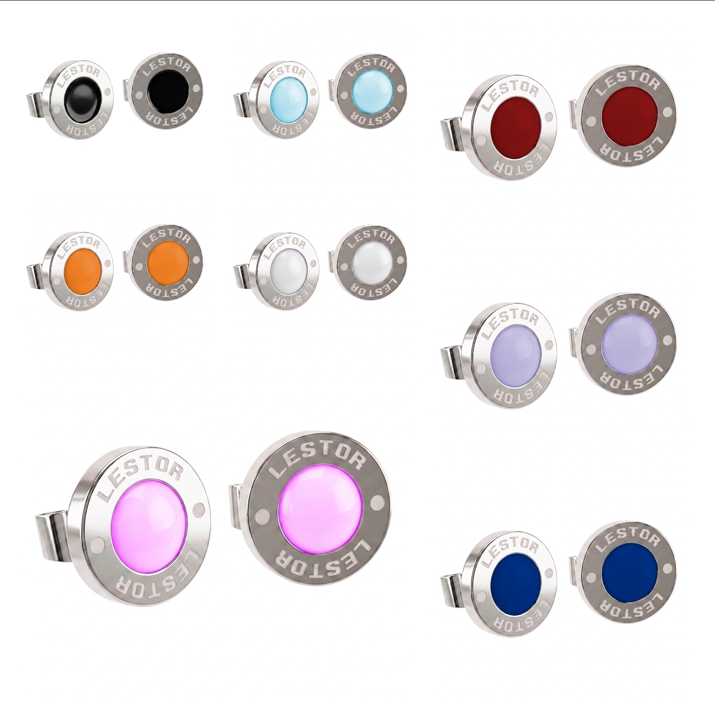 Boton de Acero 6mm C/Esmalte